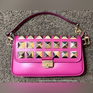 Michael Kors Wild Berry Bradshaw Studded Purse.